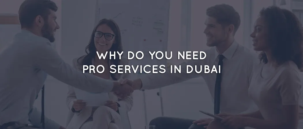Why do you need Pro services in Dubai?
